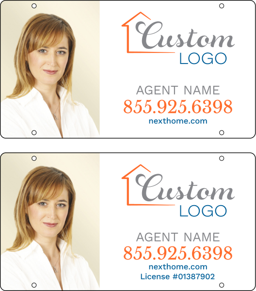 Agent Photo Sign Rider, 12h x 22w, PVC